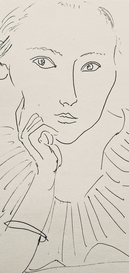 Henri Matisse, Composition (Dutel 3), Dessins De Henri-Matisse, Lithograph