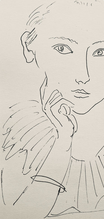 Henri Matisse, Composition (Dutel 3), Dessins De Henri-Matisse, Lithograph