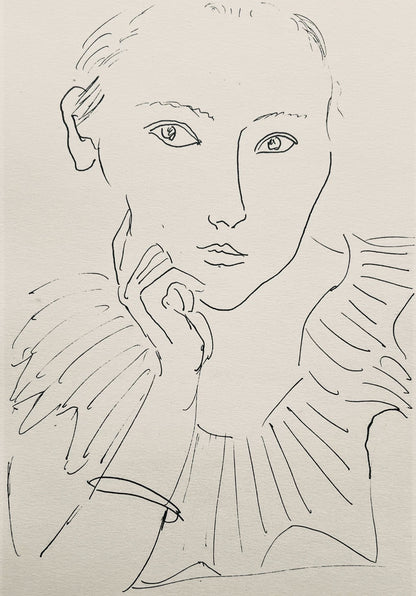 Henri Matisse, Composition (Dutel 3), Dessins De Henri-Matisse, Lithograph