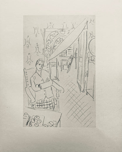 Henri Matisse, Composition (Dutel 3), Dessins De Henri-Matisse, Lithograph