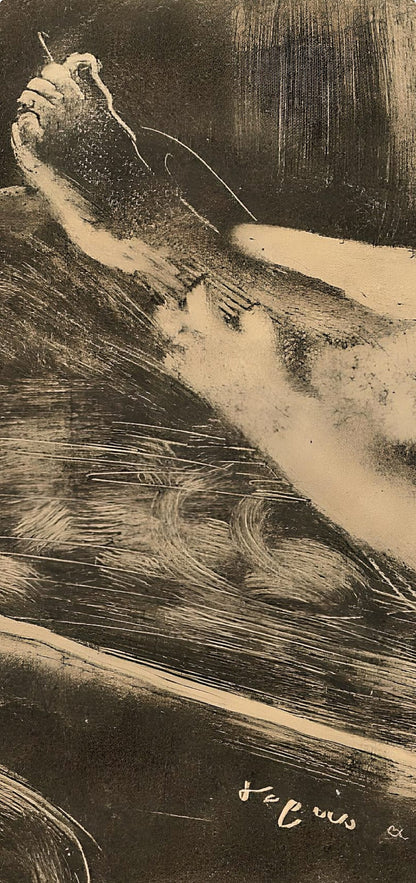 Edgar Degas, Le Bain, E. Degas Monotypes, Monotype