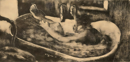 Edgar Degas, Le Bain, E. Degas Monotypes, Monotype