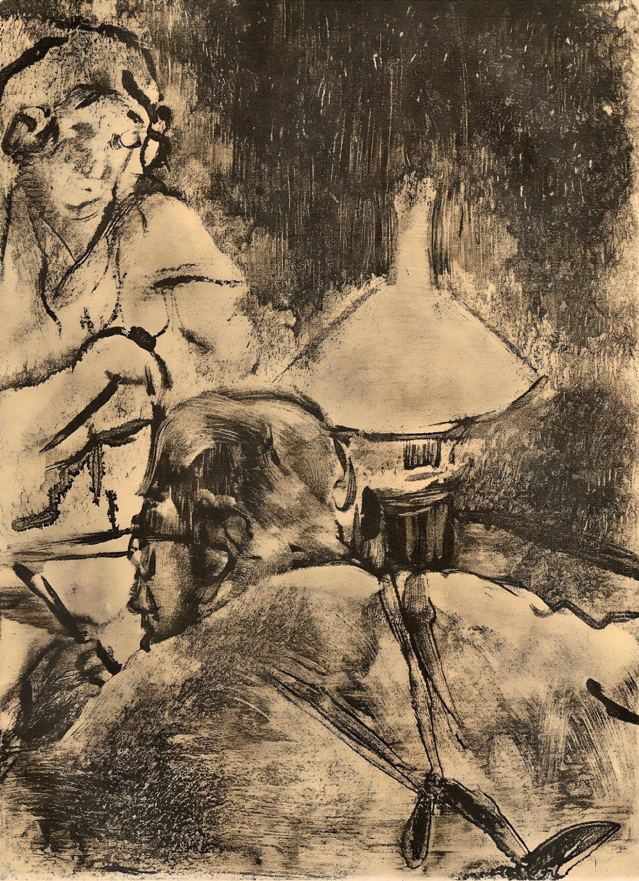 Edgar Degas, Famille Cardinal, E. Degas Monotypes, Monotype