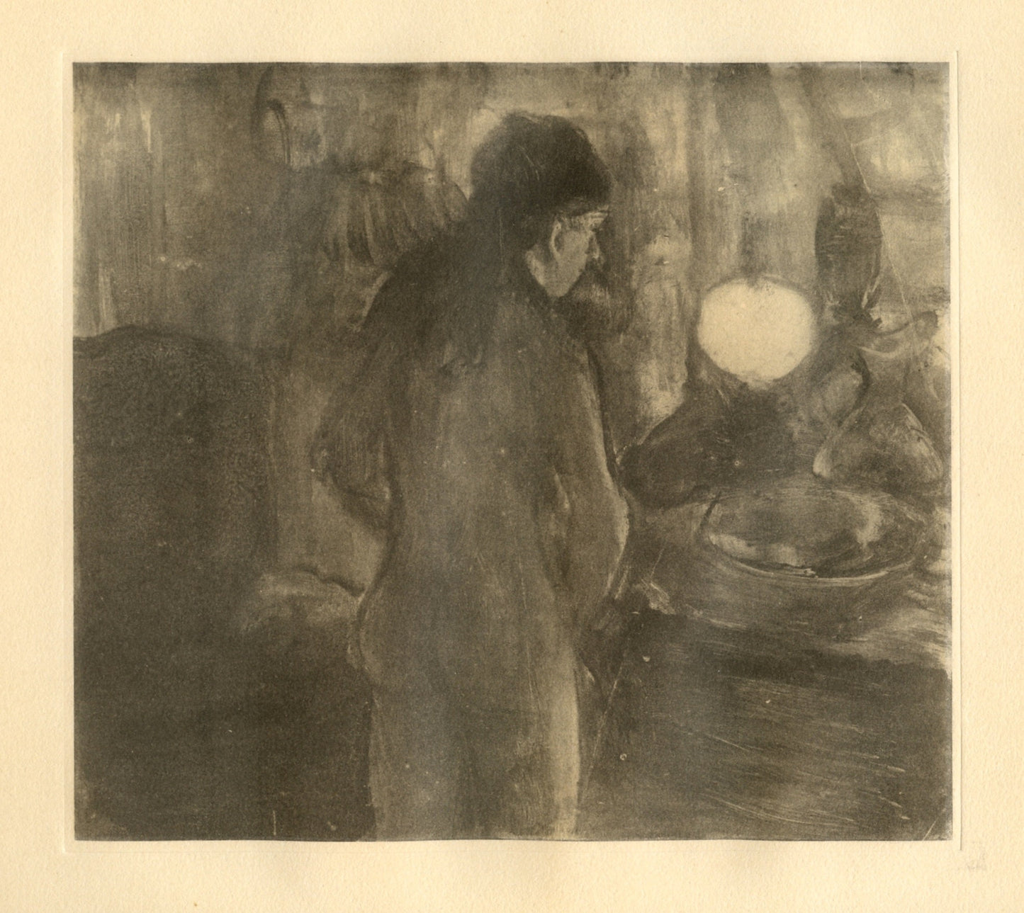Edgar Degas, La Toilette, E. Degas Monotypes, Monotype