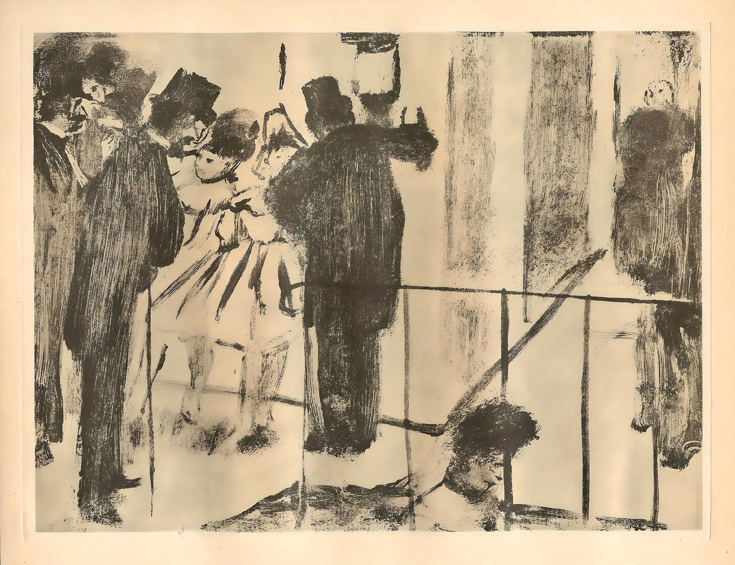Edgar Degas, Famille Cardinal, E. Degas Monotypes, Monotype