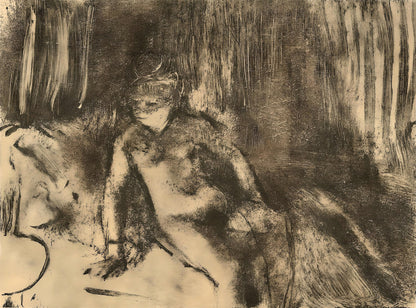 Edgar Degas, Le Coucher, E. Degas Monotypes, Monotype