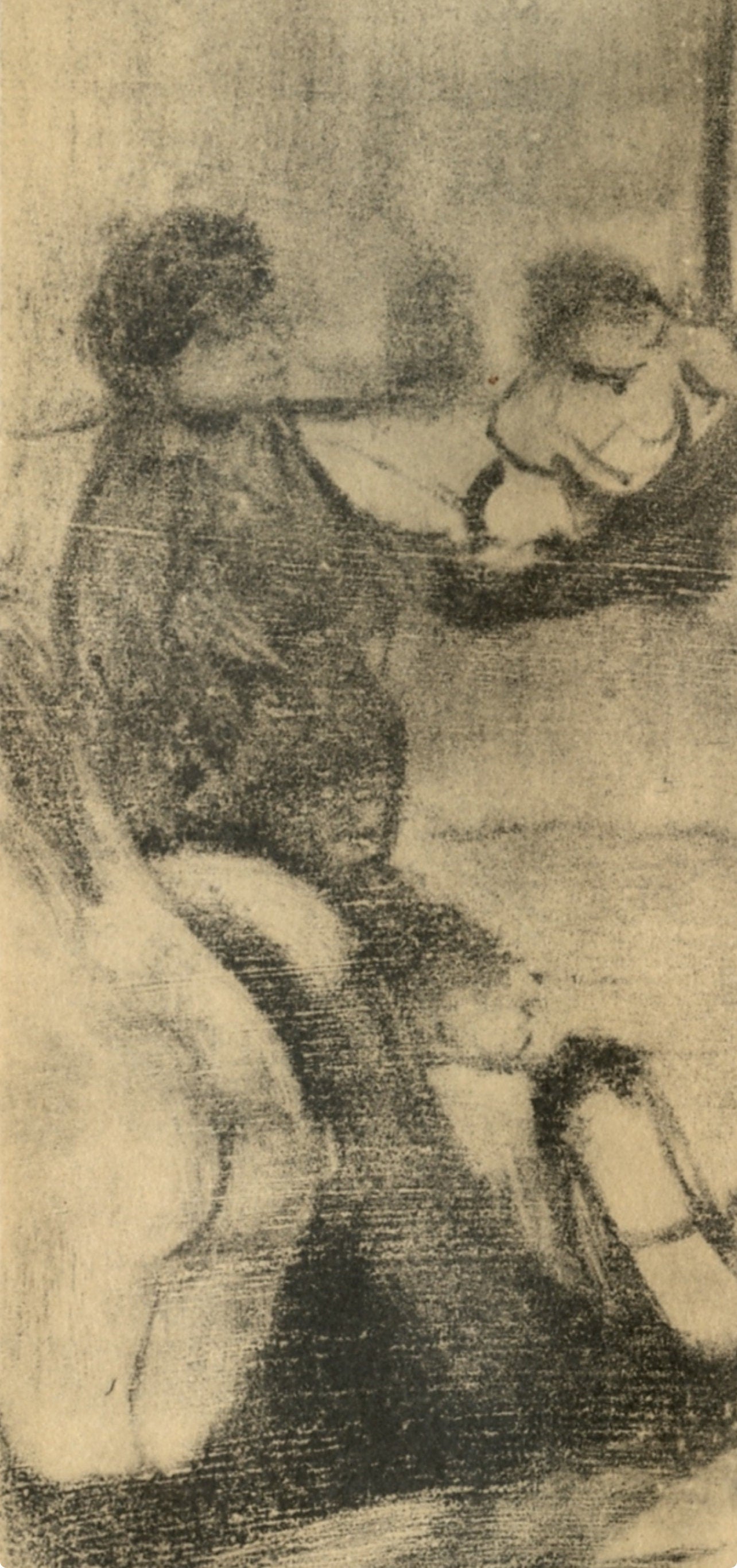Edgar Degas, Au Salon, E. Degas Monotypes, Monotype