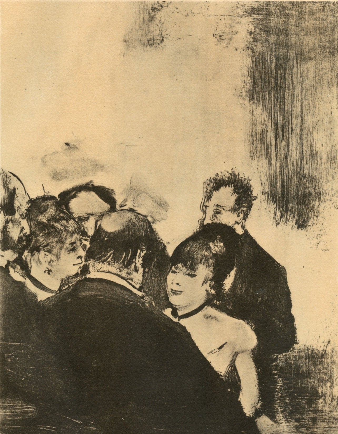 Edgar Degas, Famille Cardinal, E. Degas Monotypes, Monotype