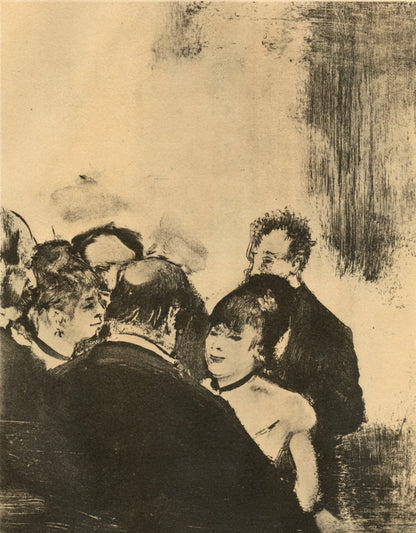 Edgar Degas, Famille Cardinal, E. Degas Monotypes, Monotype