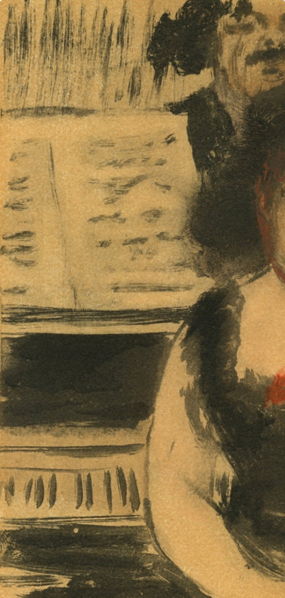 Edgar Degas, La Pianiste Et Le Chanteur, E. Degas Monotypes, Monotype