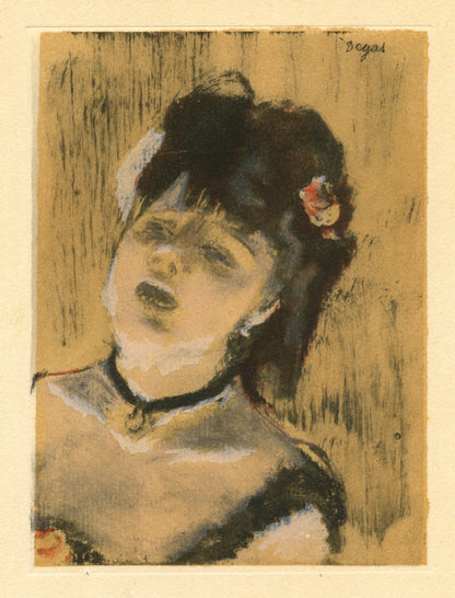 Edgar Degas, La Chanteuse Du Cafe-Concert, E. Degas Monotypes, Monotype