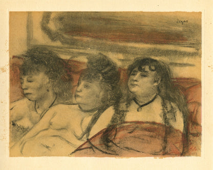 Edgar Degas, Au Salon, E. Degas Monotypes, Monotype