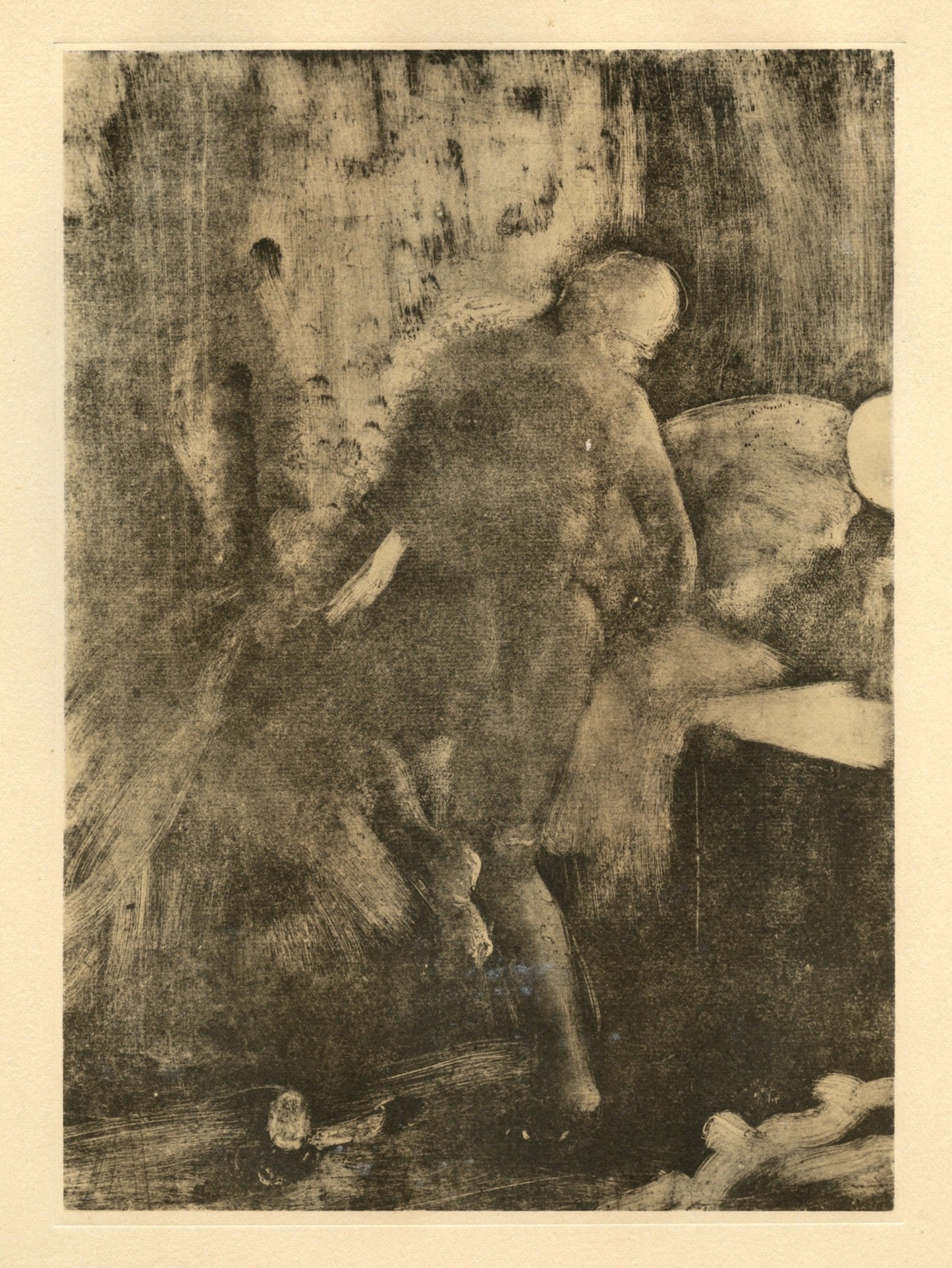Edgar Degas, Le Coucher, E. Degas Monotypes, Monotype
