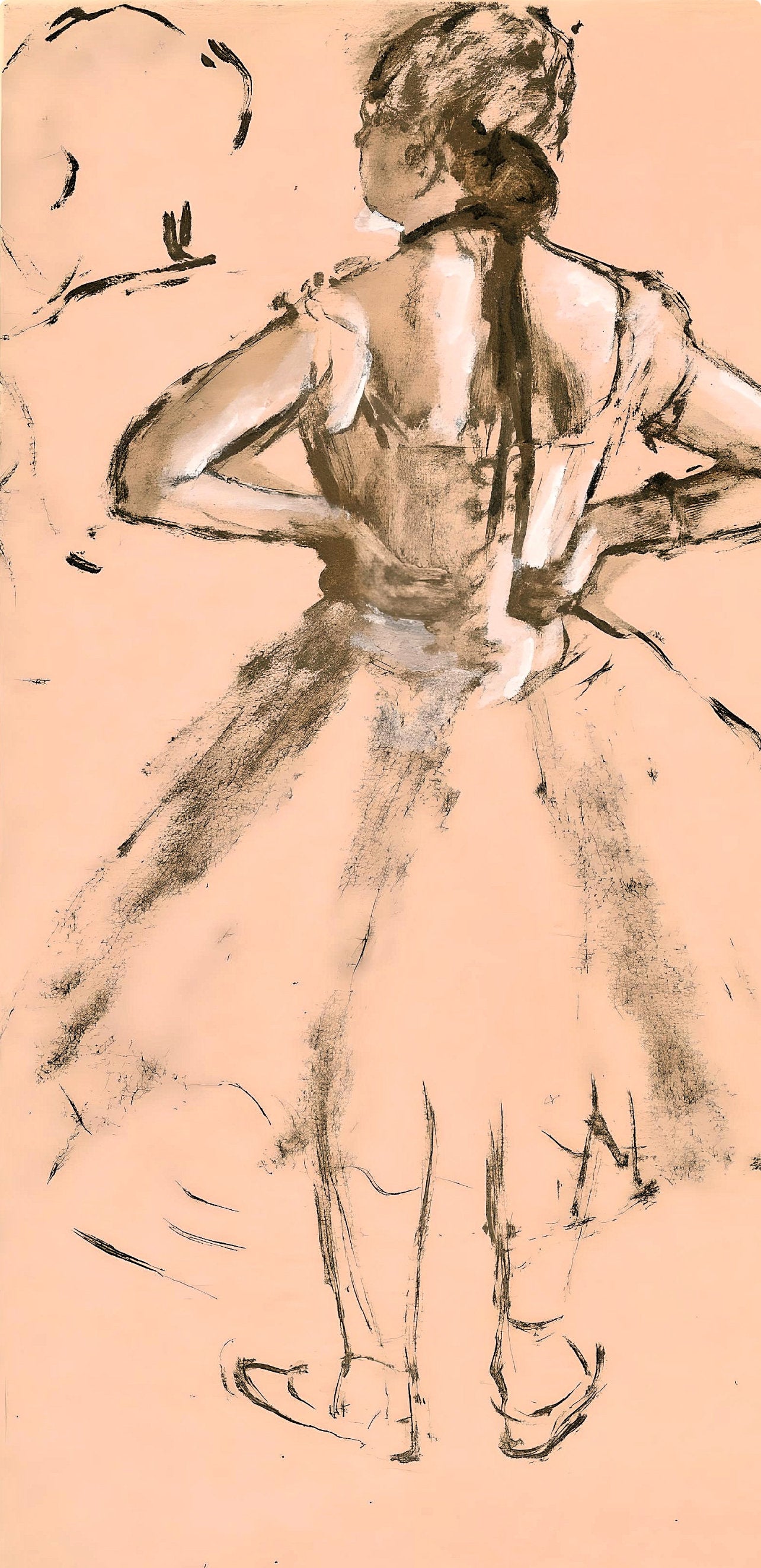 Edgar Degas, La Danseuse De Dos, E. Degas Monotypes, Monotype