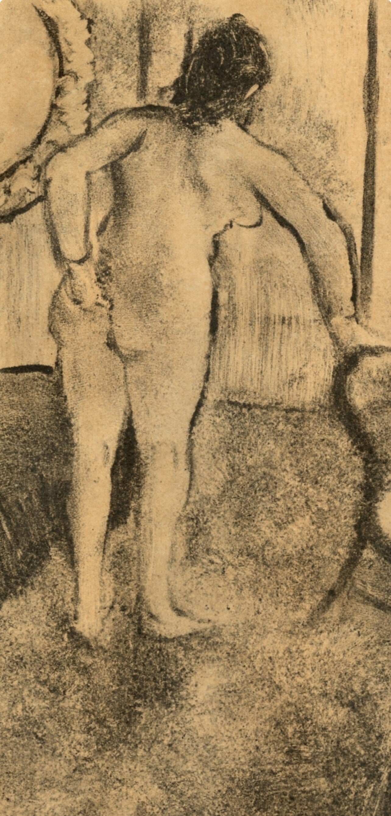 Edgar Degas, Nu Debout, E. Degas Monotypes, Monotype
