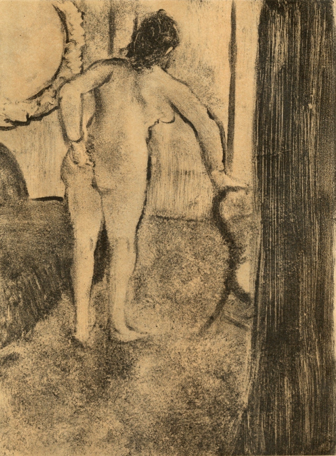 Edgar Degas, Nu Debout, E. Degas Monotypes, Monotype