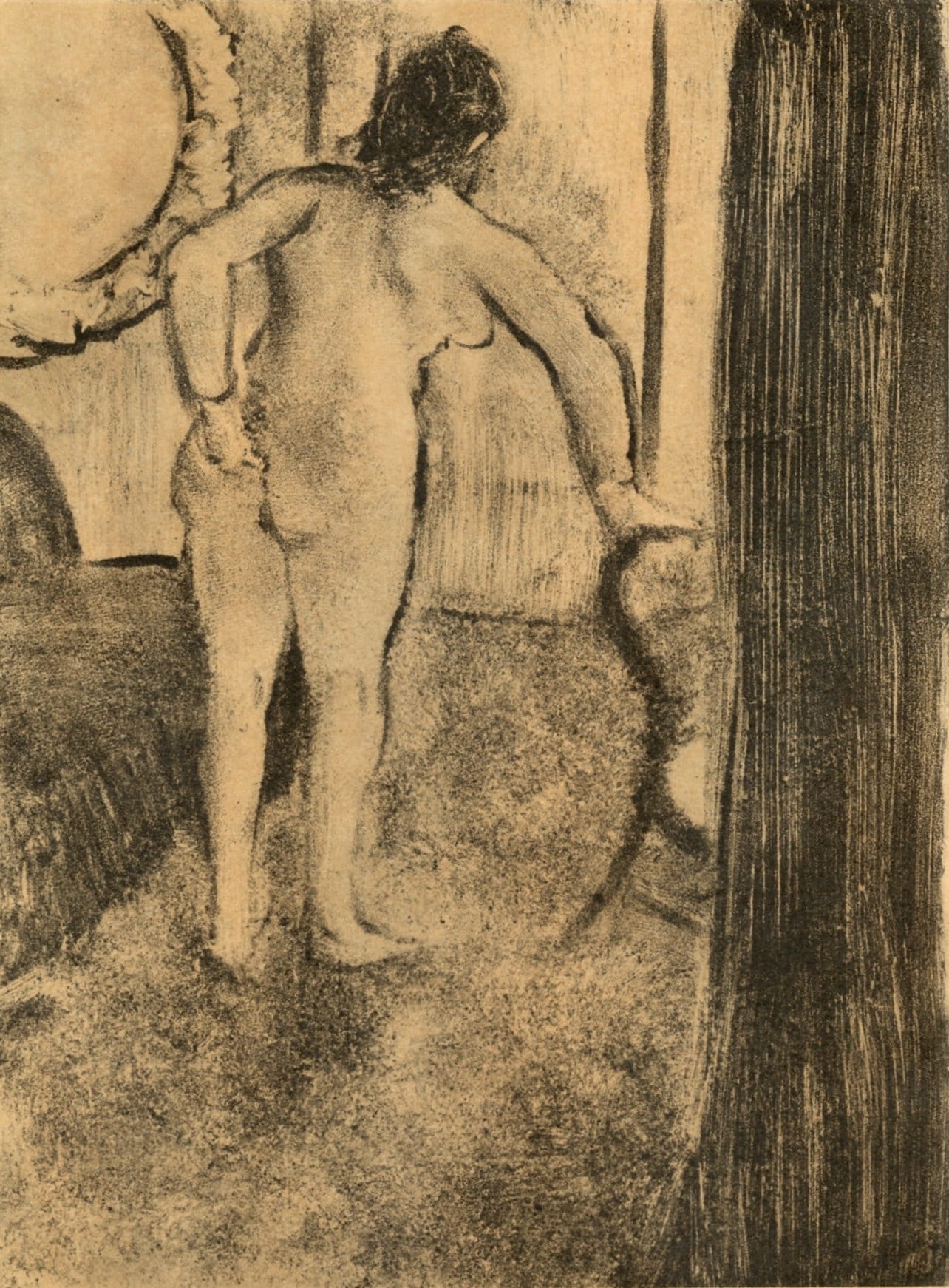 Edgar Degas, Nu Debout, E. Degas Monotypes, Monotype