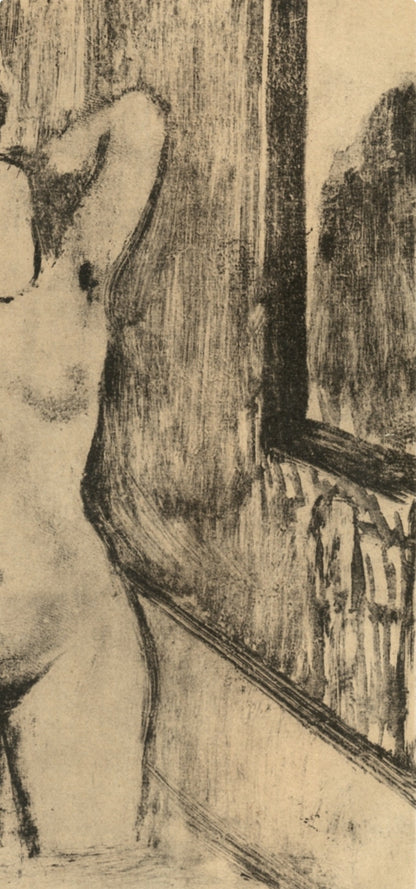 Edgar Degas, Femme Debout Dans Une Baignoire, E. Degas Monotypes, Monotype