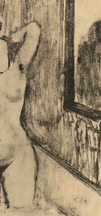 Edgar Degas, Femme Debout Dans Une Baignoire, E. Degas Monotypes, Monotype