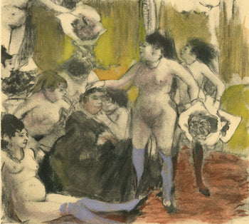 Edgar Degas, La Fete De La Patronne, E. Degas Monotypes, Monotype