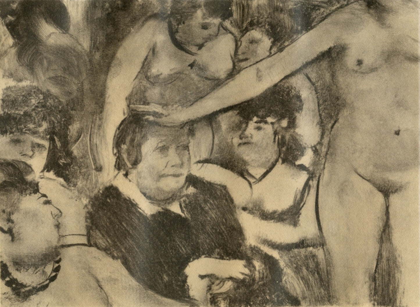 Edgar Degas, Petite Fete De La Patronne, E. Degas Monotypes, Monotype
