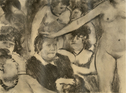Edgar Degas, Petite Fete De La Patronne, E. Degas Monotypes, Monotype