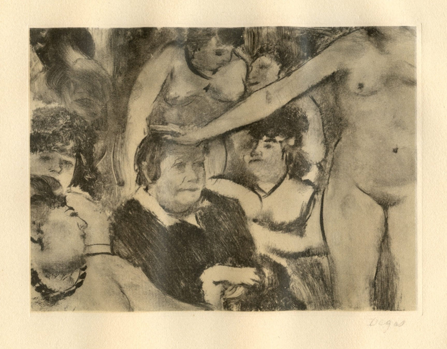 Edgar Degas, Petite Fete De La Patronne, E. Degas Monotypes, Monotype