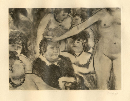 Edgar Degas, Petite Fete De La Patronne, E. Degas Monotypes, Monotype