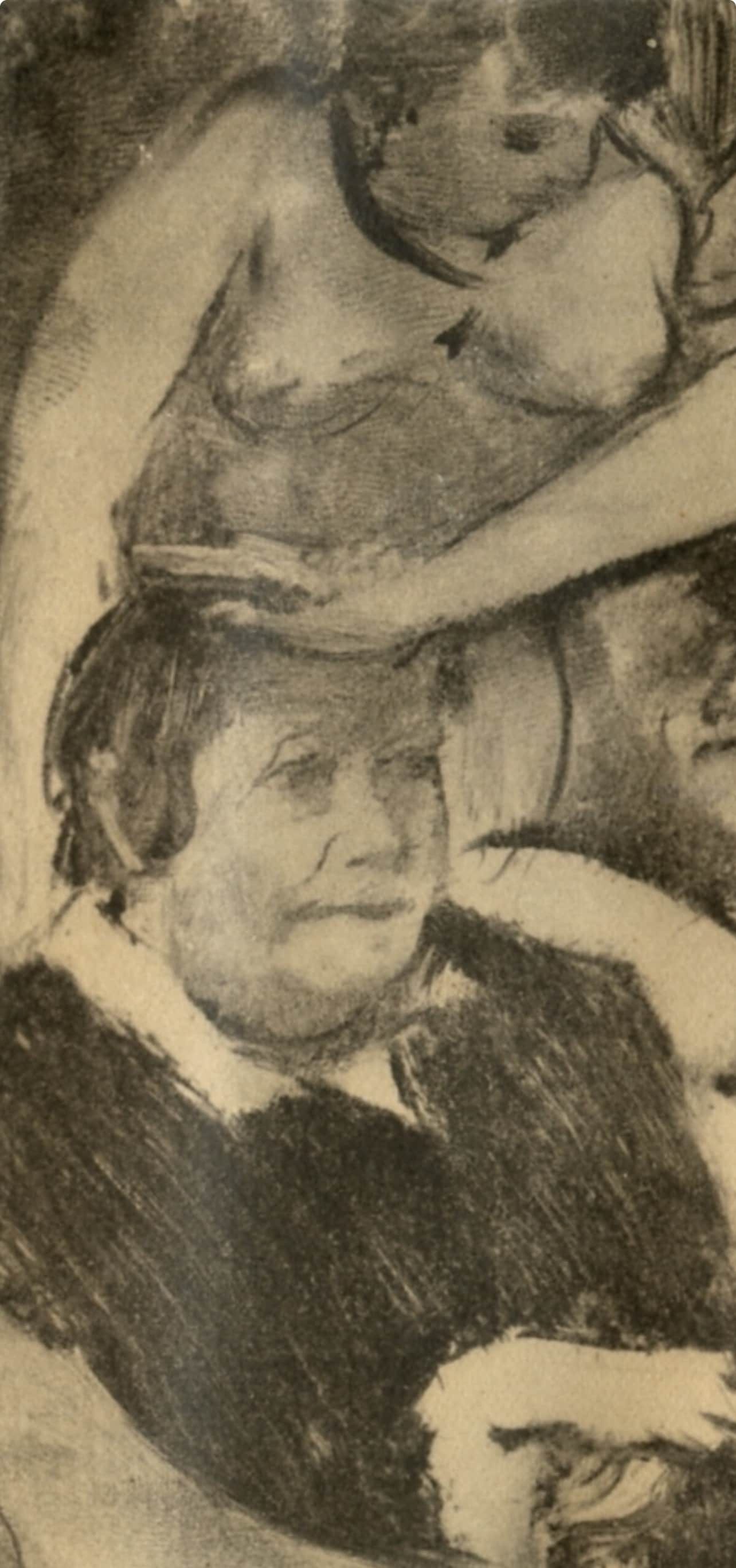 Edgar Degas, Petite Fete De La Patronne, E. Degas Monotypes, Monotype