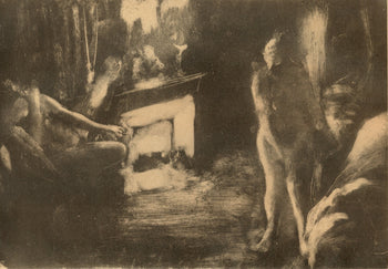 Edgar Degas, Devant La Cheminee, E. Degas Monotypes, Monotype