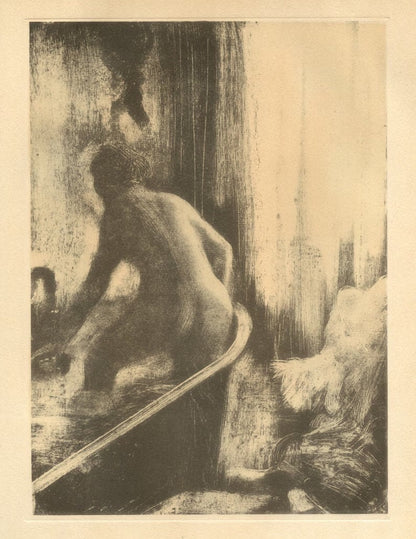 Edgar Degas, Femme Dans La Baignoire, E. Degas Monotypes, Monotype