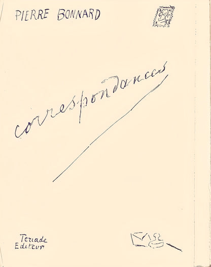 Pierre Bonnard, Composition (Terrasse 54), Pierre Bonnard Correspondences, Lithograph