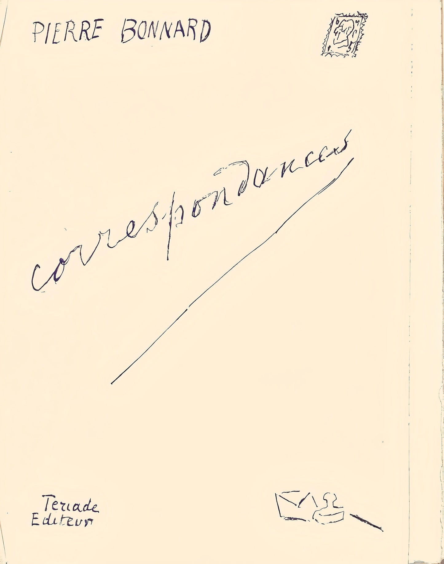 Pierre Bonnard, Composition (Terrasse 54), Pierre Bonnard Correspondences, Lithograph