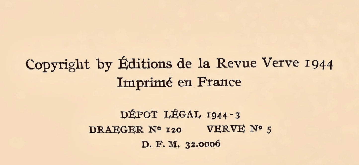Pierre Bonnard, Composition (Terrasse 54), Pierre Bonnard Correspondences, Lithograph