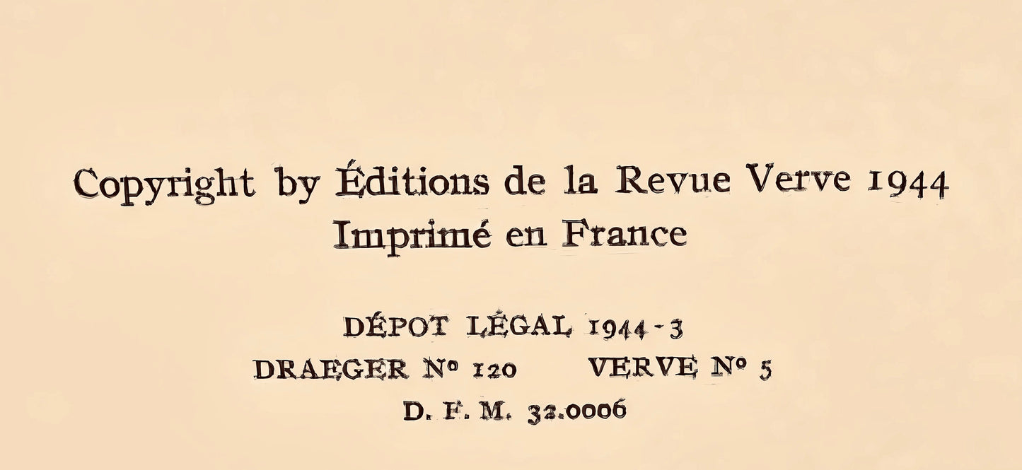 Pierre Bonnard, Composition (Terrasse 54), Pierre Bonnard Correspondences, Lithograph