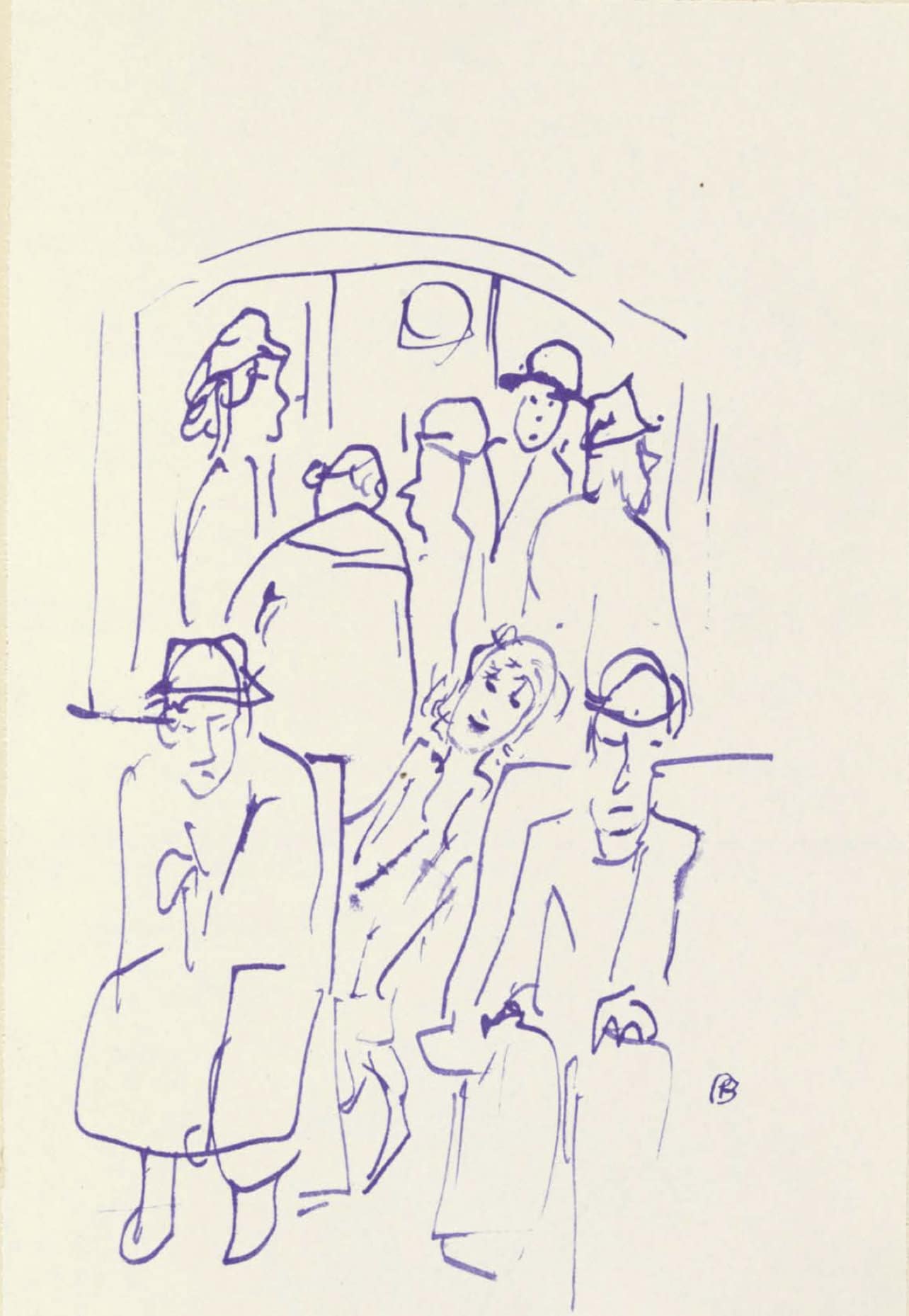 Pierre Bonnard, Composition (Terrasse 54), Pierre Bonnard Correspondences, Lithograph