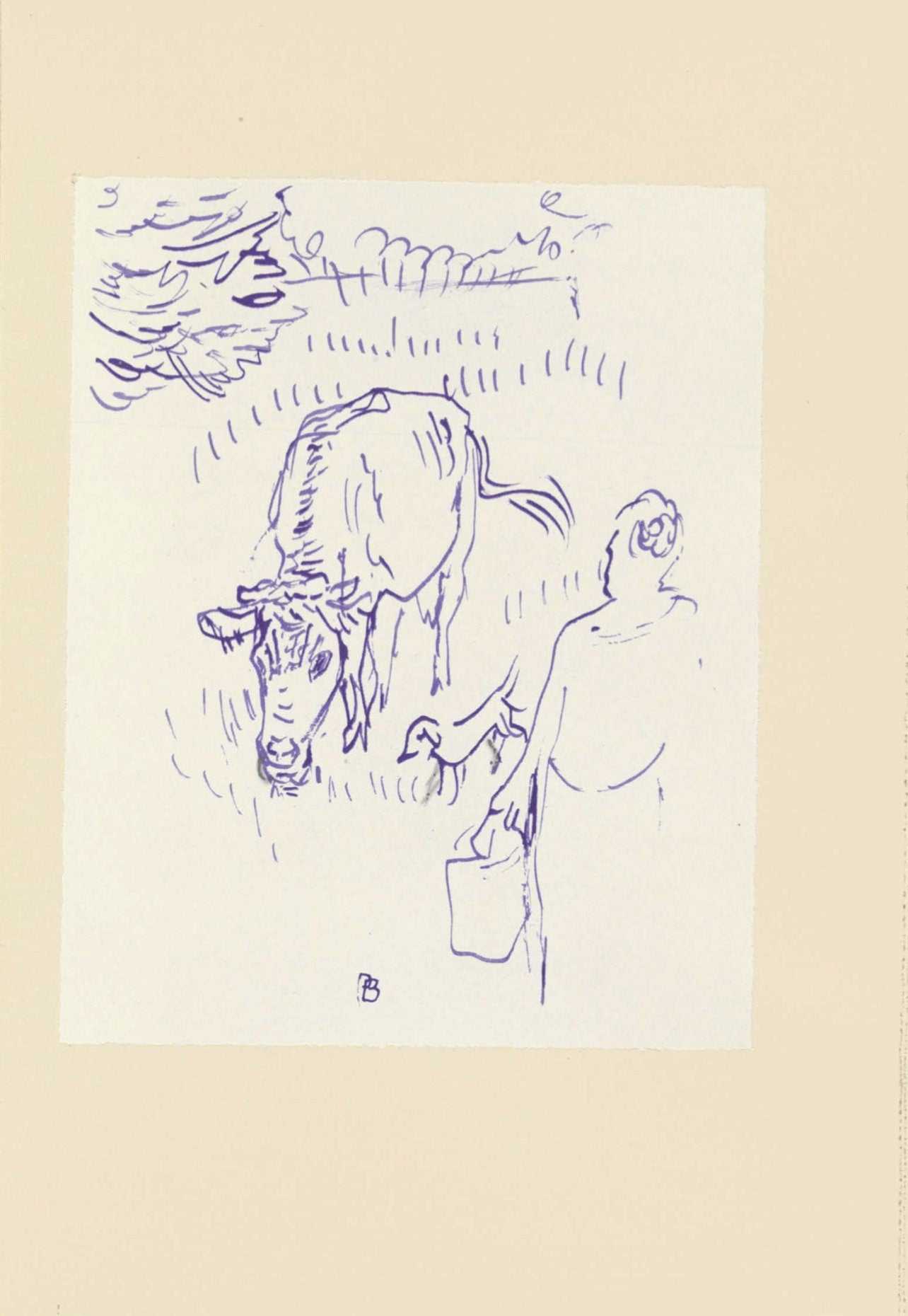 Pierre Bonnard, Composition (Terrasse 54), Pierre Bonnard Correspondences, Lithograph
