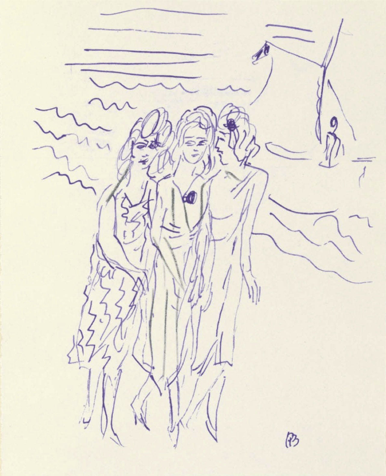 Pierre Bonnard, Composition (Terrasse 54), Pierre Bonnard Correspondences, Lithograph