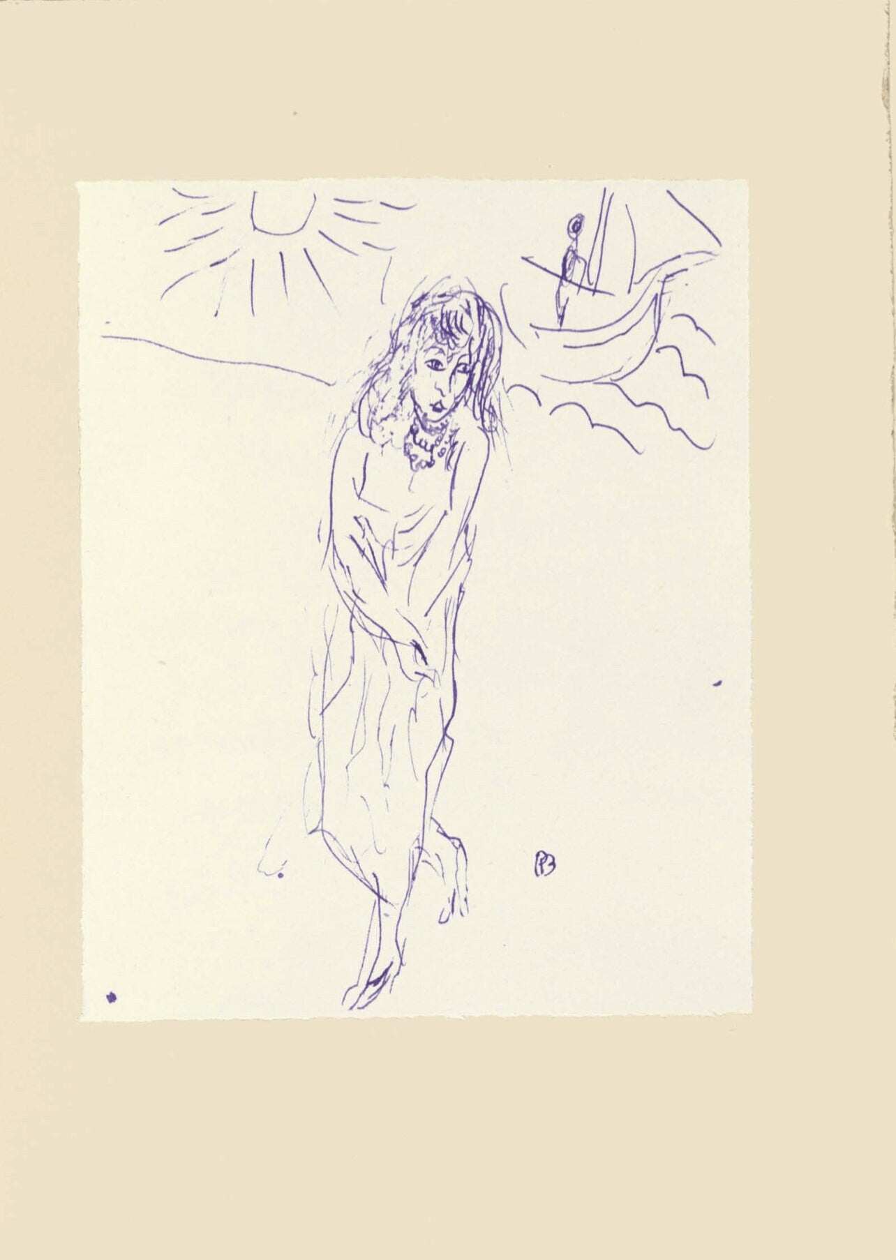 Pierre Bonnard, Composition (Terrasse 54), Pierre Bonnard Correspondences, Lithograph