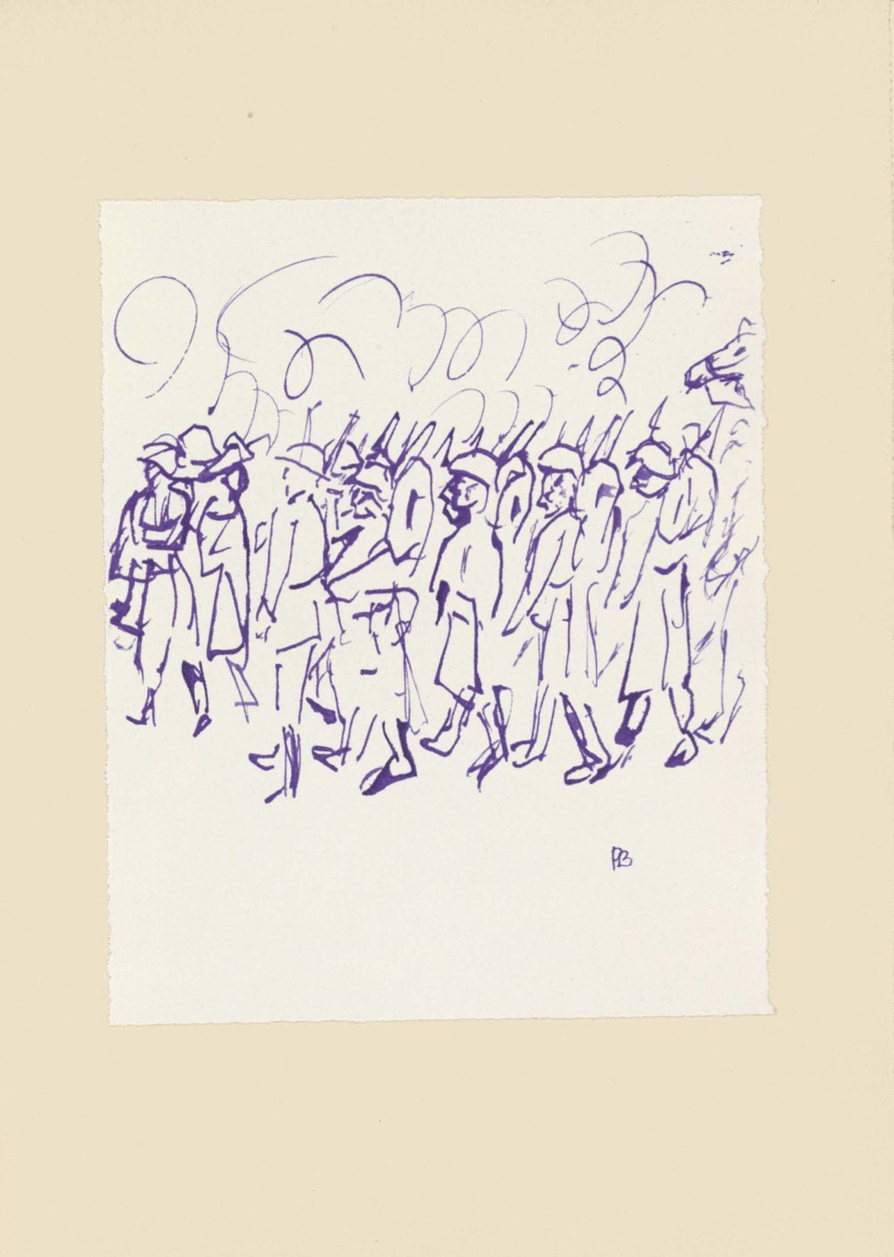 Pierre Bonnard, Composition (Terrasse 54), Pierre Bonnard Correspondences, Lithograph