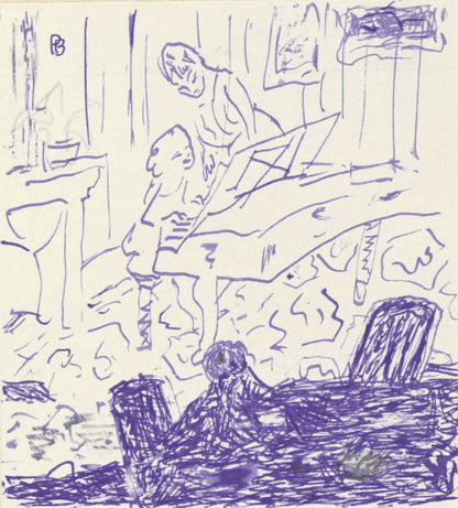 Pierre Bonnard, Composition (Terrasse 54), Pierre Bonnard Correspondences, Lithograph
