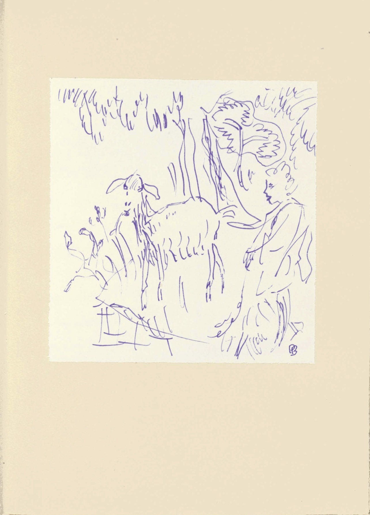 Pierre Bonnard, Composition (Terrasse 54), Pierre Bonnard Correspondences, Lithograph