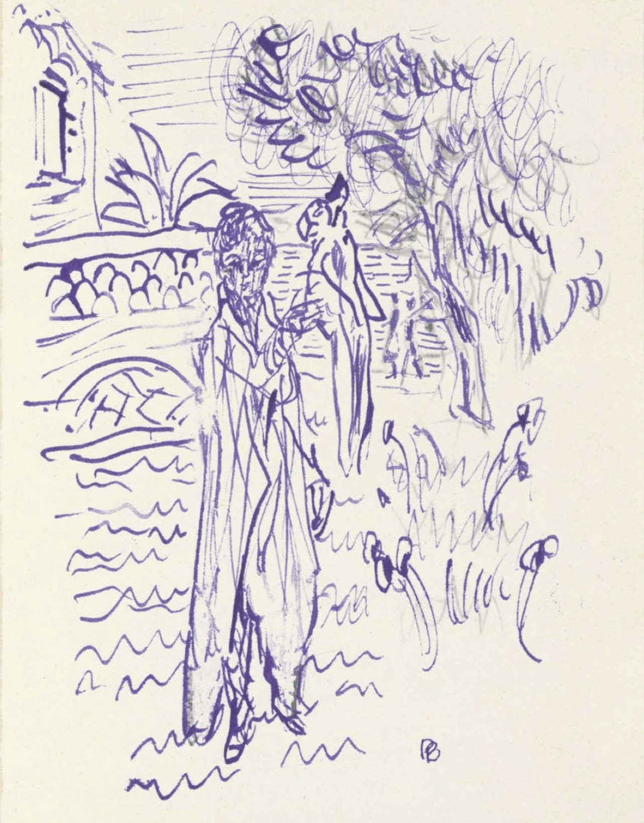 Pierre Bonnard, Composition (Terrasse 54), Pierre Bonnard Correspondences, Lithograph