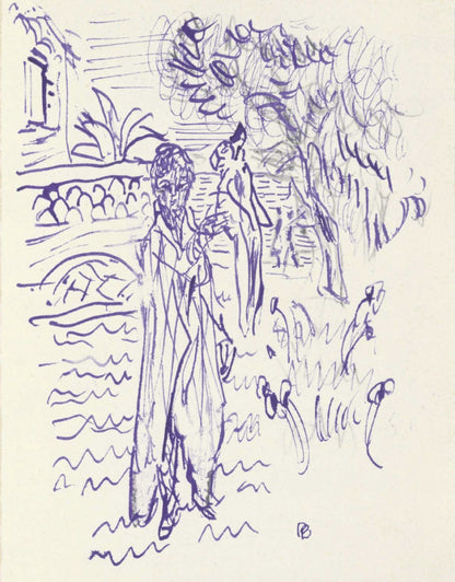 Pierre Bonnard, Composition (Terrasse 54), Pierre Bonnard Correspondences, Lithograph