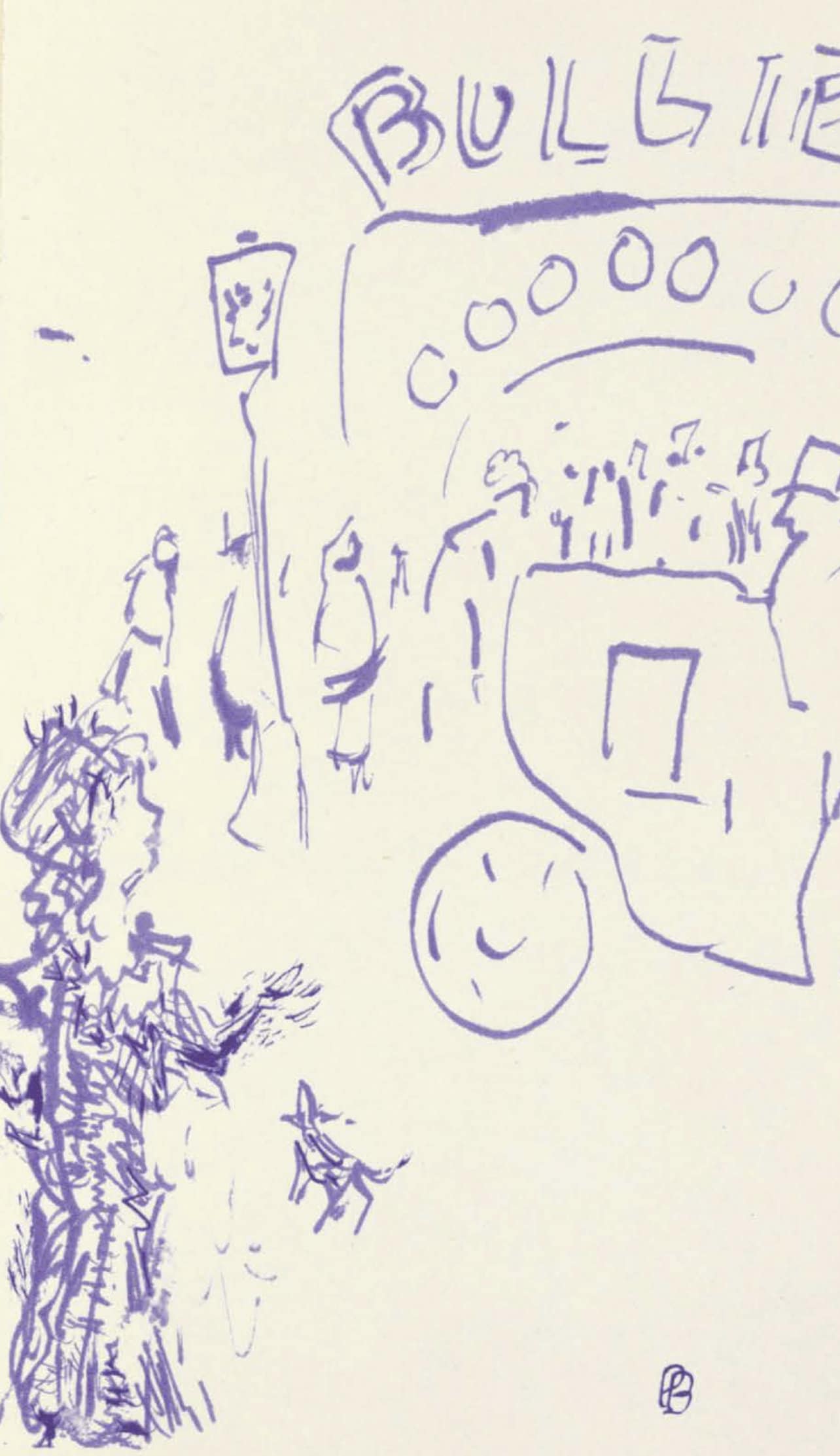 Pierre Bonnard, Composition (Terrasse 54), Pierre Bonnard Correspondences, Lithograph