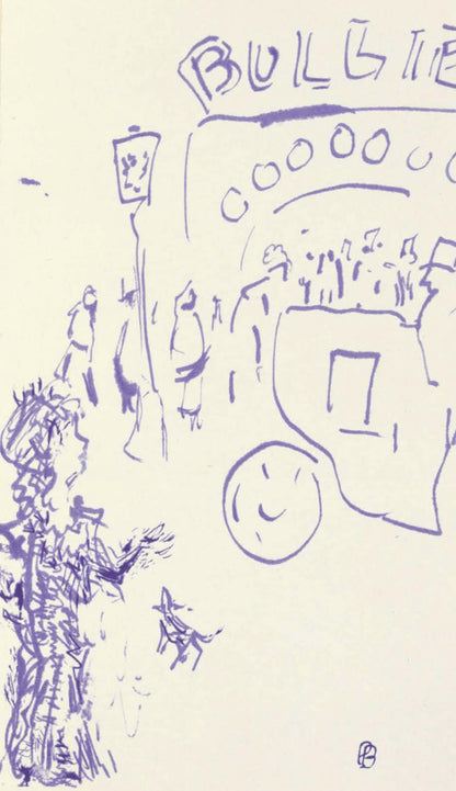 Pierre Bonnard, Composition (Terrasse 54), Pierre Bonnard Correspondences, Lithograph