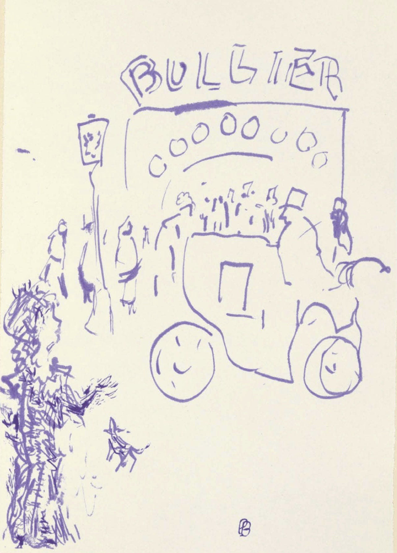 Pierre Bonnard, Composition (Terrasse 54), Pierre Bonnard Correspondences, Lithograph