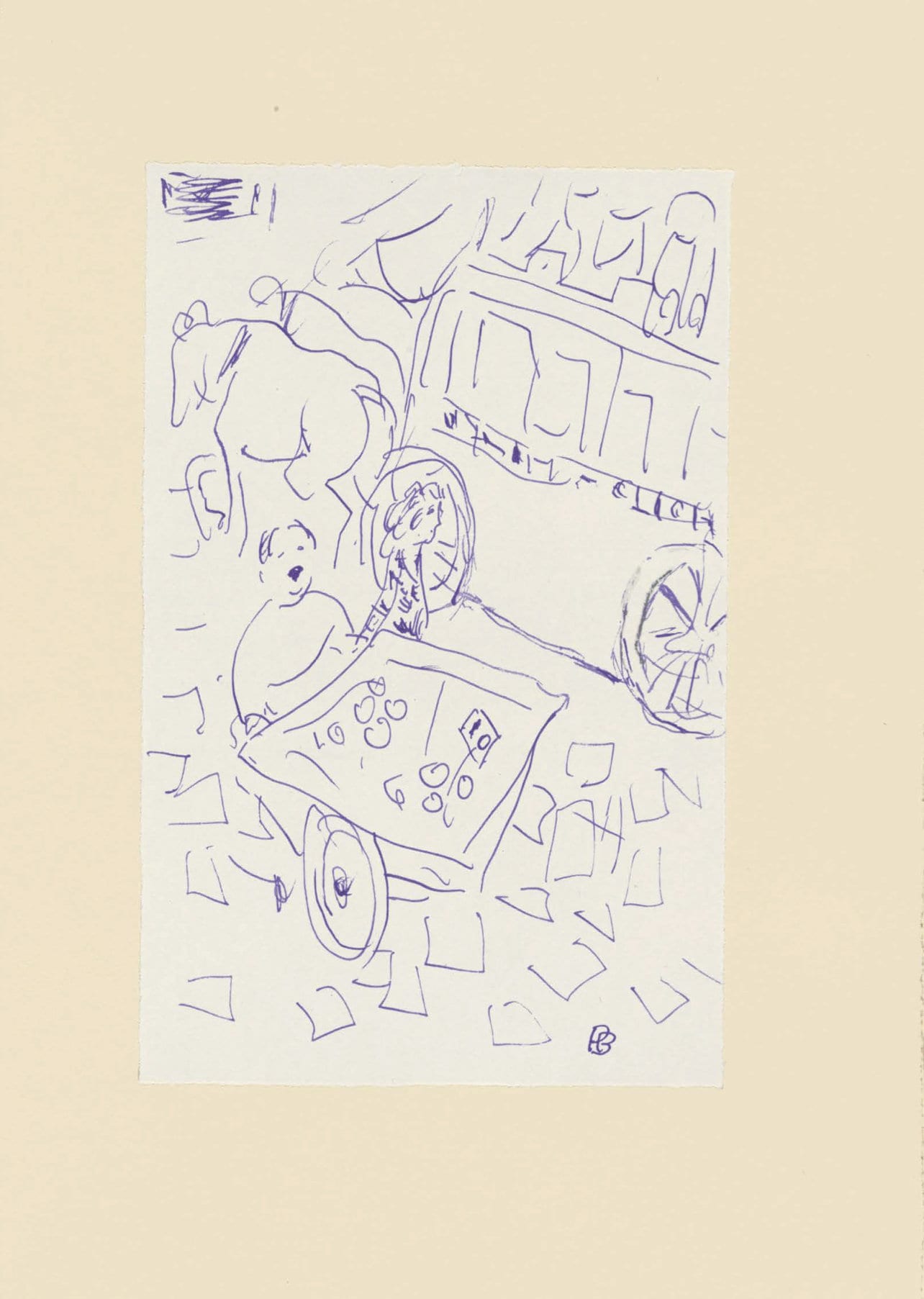 Pierre Bonnard, Composition (Terrasse 54), Pierre Bonnard Correspondences, Lithograph