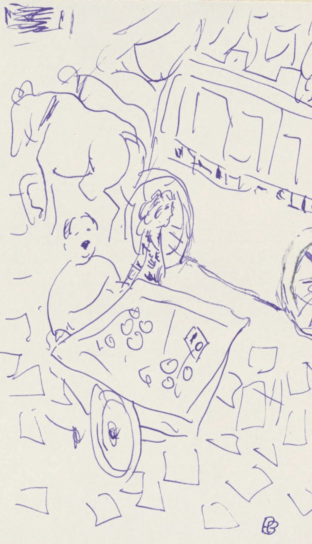 Pierre Bonnard, Composition (Terrasse 54), Pierre Bonnard Correspondences, Lithograph