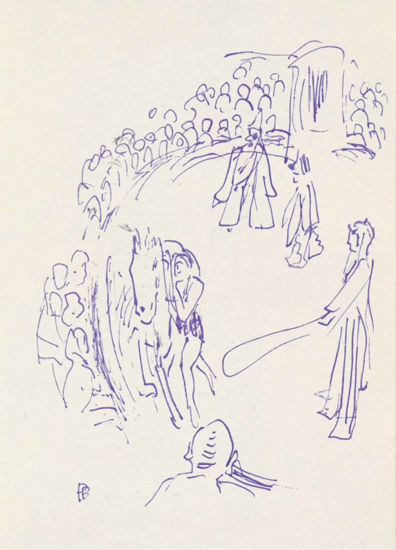 Pierre Bonnard, Composition (Terrasse 54), Pierre Bonnard Correspondences, Lithograph